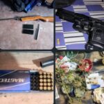 La policía secuestró armas municiones y marihuana en distintos allanamientos