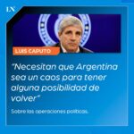 Luis Caputo desmintió  a Fantino en sus palabras de editorial.