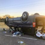 CUATRO JOVENES se accidentaron en la autopista 55.